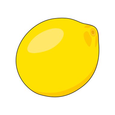 Vektör limon beyaz arka plan üzerinde izole.