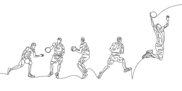 Sürekli tek satır basketbolcu adım adım smaç yapıyor