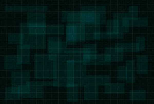 HUD темно-зеленый фон с тонкой сеткой. Дизайн для науки, искусственного интеллекта, нейронных сетей и hi-tech. Вектор — стоковый вектор