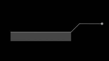 Bilim kurgu projeleri için Dinamik Arıza Çağrı HUD animasyonu. Alfa.