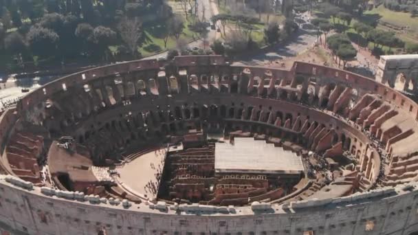 Video Rome Drone Coliseum — Stock Video