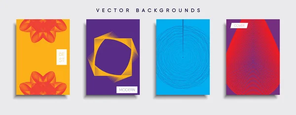 Vektor Cover Designs Zukünftige Plakatvorlage Smartphone Mit Modernem Hintergrund — Stockvektor