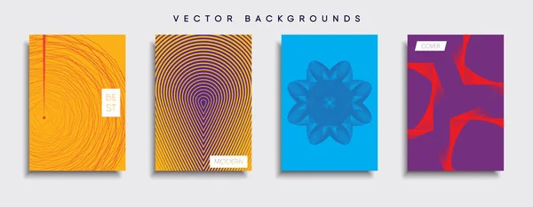 Vektor Cover Designs Zukünftige Plakatvorlage Smartphone Mit Modernem Hintergrund — Stockvektor