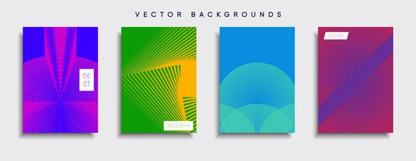 Vektor Cover Designs Zukünftige Plakatvorlage Smartphone Mit Modernem Hintergrund — Stockvektor