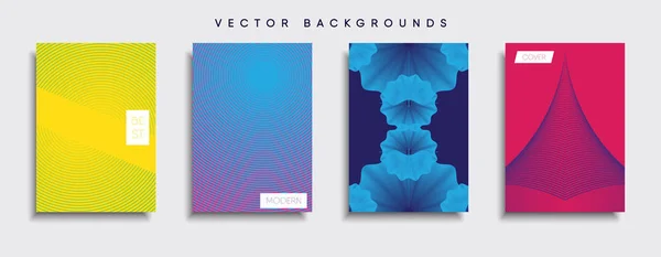 Vektor Cover Designs Zukünftige Plakatvorlage Smartphone Mit Modernem Hintergrund — Stockvektor