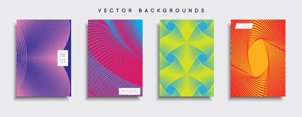 Vector Cover Designs Future Poster Template Smartphone Modern Background Set — Stock Vector