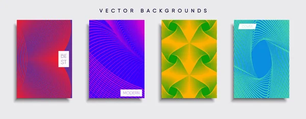 Vector Cover Designs Future Poster Template Smartphone Modern Background Set — Stock Vector