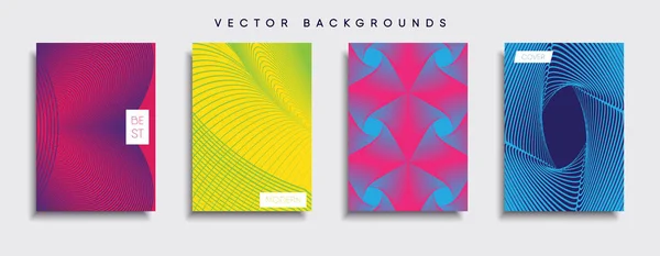 Vector Cover Designs Future Poster Template Smartphone Modern Background Set — Stock Vector