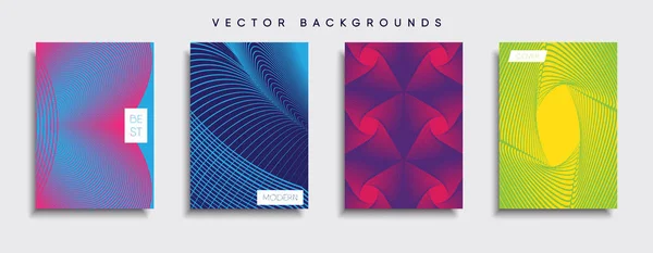 Vector Cover Designs Future Poster Template Smartphone Modern Background Set — Stock Vector