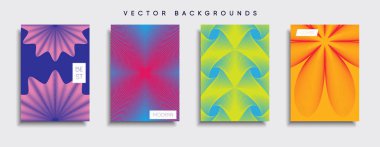 Vektör kapak tasarımları. Gelecekteki Poster şablonu. Smartphone modern arka plan ayarlamak.