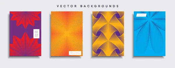 Vektor Cover Designs Zukünftige Plakatvorlage Smartphone Mit Modernem Hintergrund — Stockvektor