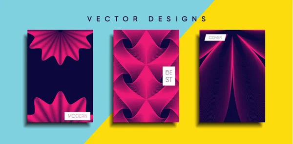 Vektor Cover Designs Zukünftige Plakatvorlage Smartphone Mit Modernem Hintergrund — Stockvektor