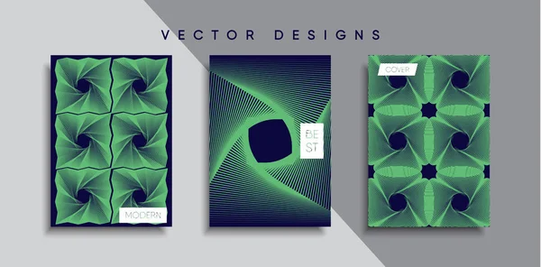 Vektor Cover Designs Zukünftige Plakatvorlage Smartphone Mit Modernem Hintergrund — Stockvektor