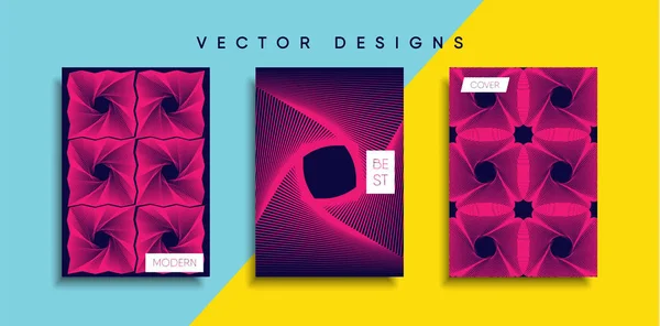 Vektor Cover Designs Zukünftige Plakatvorlage Smartphone Mit Modernem Hintergrund — Stockvektor