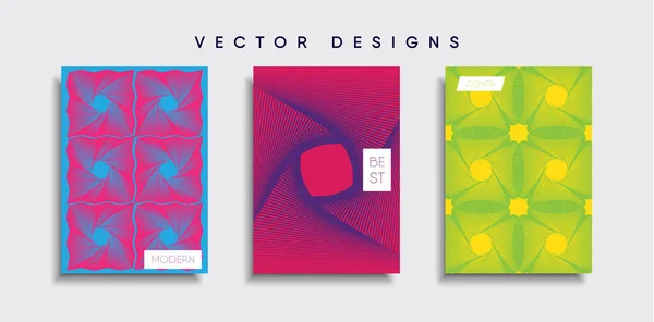 Vektor Cover Designs Zukünftige Plakatvorlage Smartphone Mit Modernem Hintergrund — Stockvektor