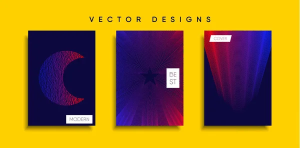 Vektor Cover Designs Zukünftige Plakatvorlage Smartphone Mit Modernem Hintergrund — Stockvektor