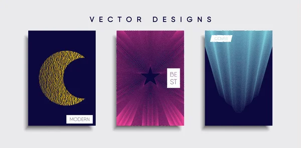 Vektor Cover Designs Zukünftige Plakatvorlage Smartphone Mit Modernem Hintergrund — Stockvektor