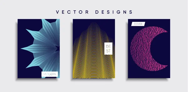 Vektor Cover Designs Zukünftige Plakatvorlage Smartphone Mit Modernem Hintergrund — Stockvektor