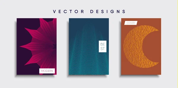 Vektor Cover Designs Zukünftige Plakatvorlage Smartphone Mit Modernem Hintergrund — Stockvektor