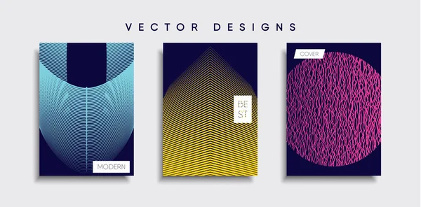 Vektor Cover Designs Zukünftige Plakatvorlage Smartphone Mit Modernem Hintergrund — Stockvektor