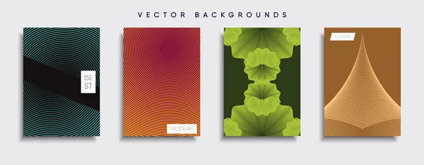 Vektor Cover Designs Zukünftige Plakatvorlage Smartphone Mit Modernem Hintergrund — Stockvektor