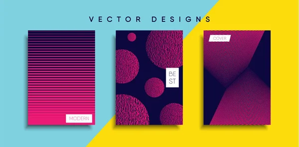 Vektor Cover Designs Zukünftige Plakatvorlage Smartphone Mit Modernem Hintergrund — Stockvektor