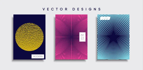 Vektor Cover Designs Zukünftige Plakatvorlage Smartphone Mit Modernem Hintergrund — Stockvektor