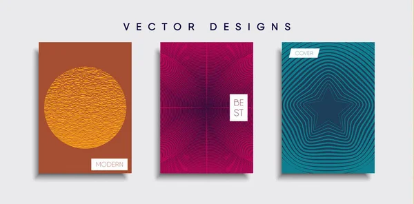 Vektor Cover Designs Zukünftige Plakatvorlage Smartphone Mit Modernem Hintergrund — Stockvektor