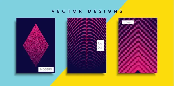 Vektor Cover Designs Zukünftige Plakatvorlage Smartphone Mit Modernem Hintergrund — Stockvektor