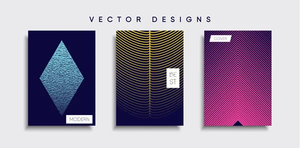 Vektor Cover Designs Zukünftige Plakatvorlage Smartphone Mit Modernem Hintergrund — Stockvektor