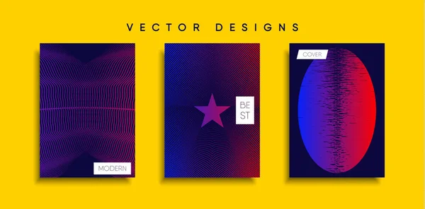 Vektor Cover Designs Zukünftige Plakatvorlage Smartphone Mit Modernem Hintergrund — Stockvektor