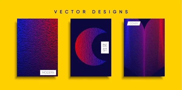 Vektor Cover Designs Zukünftige Plakatvorlage Smartphone Mit Modernem Hintergrund — Stockvektor