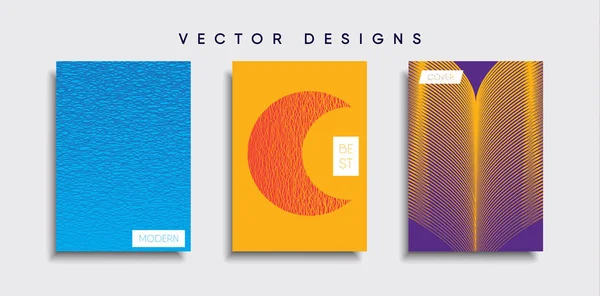 Motifs Couverture Vectorielle Futur Modèle Affiche Ensemble Fond Smartphone Moderne — Image vectorielle