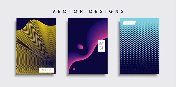 Vektor Cover Designs Zukünftige Plakatvorlage Smartphone Mit Modernem Hintergrund — Stockvektor