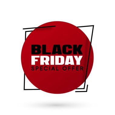 Kara Cuma satış vektör illüstrasyonu