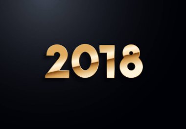 Altın etkileri ile tatil harfler. Yüksek kaliteli vektör çizim