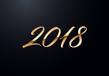 Altın etkileri ile tatil harfler. Yüksek kaliteli vektör çizim