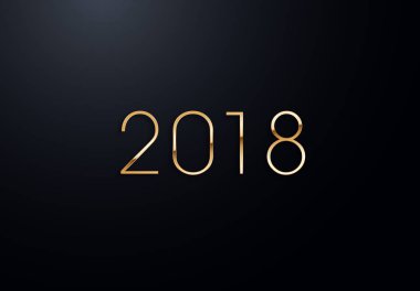 Altın etkileri ile tatil harfler. Yüksek kaliteli vektör çizim