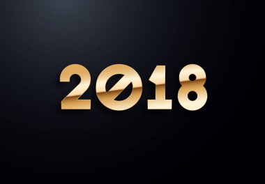 Altın etkileri ile tatil harfler. Yüksek kaliteli vektör çizim