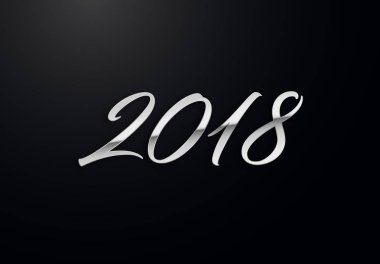 Gümüş etkileri ile tatil harfler. Yüksek kaliteli vektör çizim