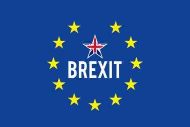 Brexit bayrağı. Farklı katmanlarda kapatın ve metin türlerinin herhangi bir yazı tipi yeterli değil. 