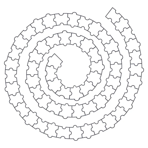 Абстрактная Спираль Головоломок Векторная Иллюстрация — стоковый вектор