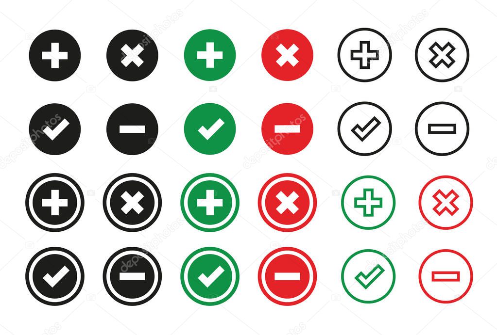 Validation icons. Vector illustration.