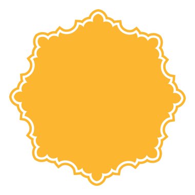 Dekoratif Altın Çerçeve Vektör Tasarımı