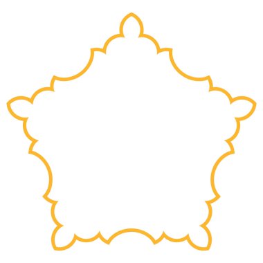 Dekoratif Altın Çerçeve Vektör Tasarımı