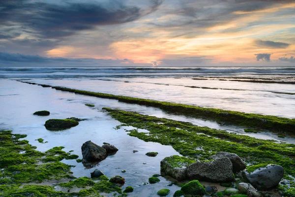 Amazing Sea Landscape Sunset Seascape Beach Coast Portugal Outdoor Colorful — Stock Photo, Image