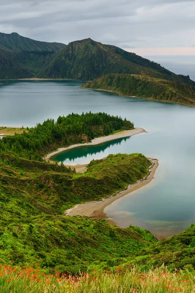 Vista Panorámica Del Paisaje Natural Las Azores Maravillosa Isla Portugal —  Fotos de Stock