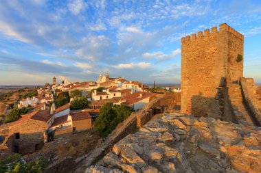Monsaraz is a tourist attraction in the Alentejo, Portugal. Beautiful medieval village. From the walls of his castle we can contemplate an amazing panoramic view of the Alqueva Lake. clipart