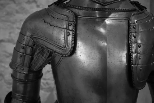 Detail Upper Part Armor Medieval Knight — Stock Photo, Image