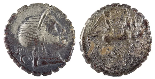 공화국 동전입니다 Naevia의 로마은 — 스톡 사진